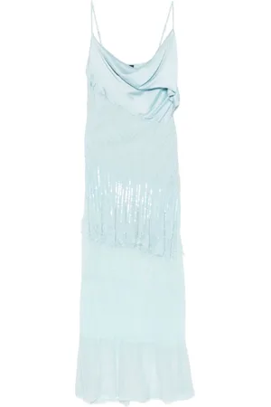 Pinko Sukienki, Kobieta, Niebieski, S, Sukienka Celeste dla Kobiet