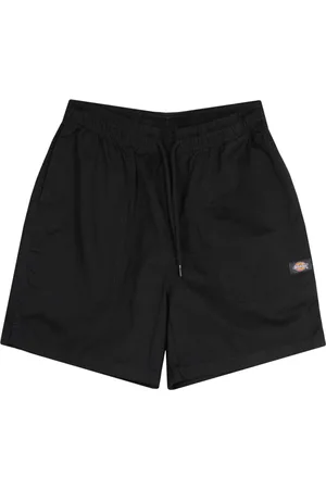 Dickies Szorty, Mężczyzna, Czarny, L, Czarne bawełniane szorty z elastycznym pasem