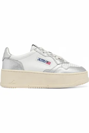 Autry Buty, Kobieta, Biały, 41 EU, Medalist Platform Sneakers