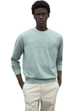 ECOALF Bluzy, Mężczyzna, Zielony, XL, Bawełna, Bluza z organicznej bawełny z nadrukiem