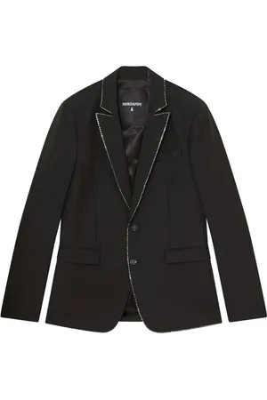 Patrizia Pepe Kurtki, Mężczyzna, Czarny, XL, Wełna, Czarna Wełniana Kurtka Slim Fit