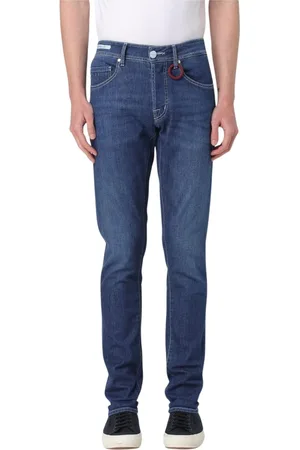 sartoria tramarossa Jeansy, Mężczyzna, Niebieski, W30, Denim, Klasyczne Jeansyy Denim