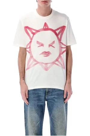 OUR LEGACY Koszulki, Mężczyzna, Biały, M, Sun Legacy T-Shirt