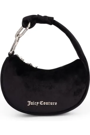 Juicy Couture Torebki, Kobieta, Czarny, ONE SIZE, Poliester, Kwiat Mała Torba Hobo Poliester Czarna