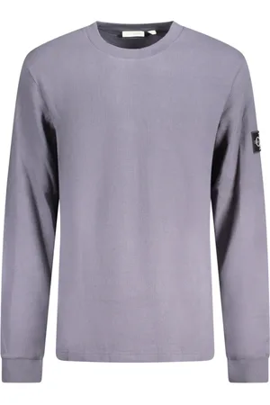 Calvin Klein Koszulki, Mężczyzna, Niebieski, S, Niebieska Koszula Męska z Długim Rękawem