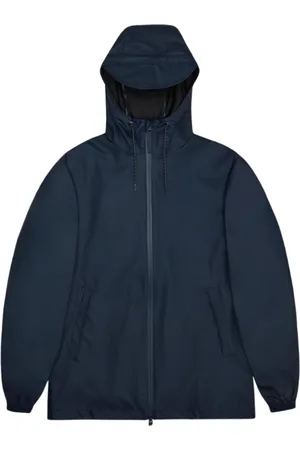 Rains Kurtki, Mężczyzna, Niebieski, XS, Kurtka z kapturem Storm Breaker Navy