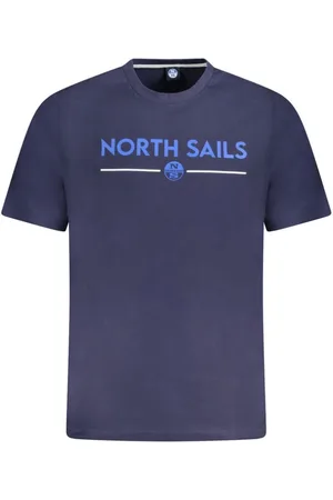 North Sails Koszulki, Mężczyzna, Niebieski, S, Niebieski T-shirt z bawełny