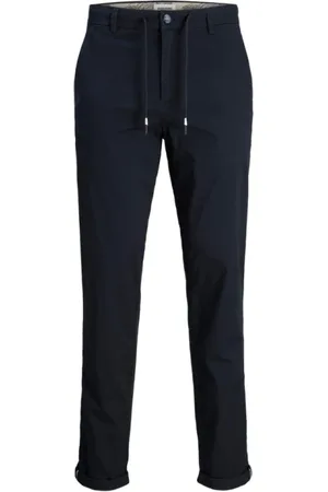 JACK & JONES Spodnie, Mężczyzna, Niebieski, W34 L32, Granatowe Spodnie Chino Tapered