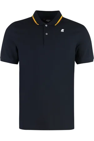 K-Way Koszulki, Mężczyzna, Niebieski, M, Pikowany polo shirt z logo