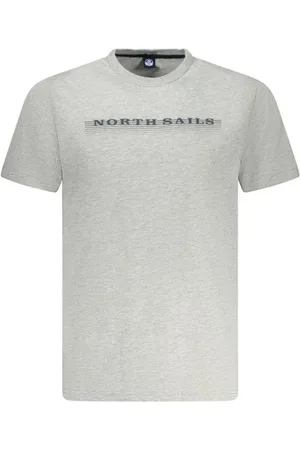 North Sails Koszulki, Mężczyzna, Szary, 2XL, T-shirt z odważnym nadrukiem