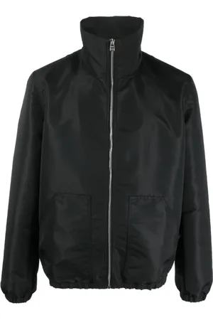 Alexander McQueen Kurtki, Mężczyzna, Czarny, S, Czarny Płaszcz z Graffiti Logo