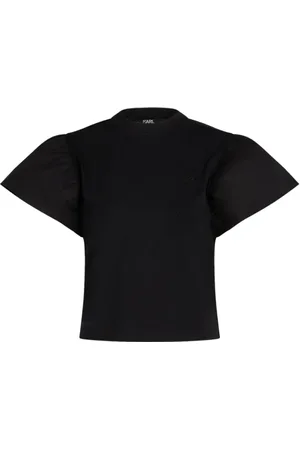 Karl Lagerfeld Koszulki, Kobieta, Czarny, M, T-shirt Basic