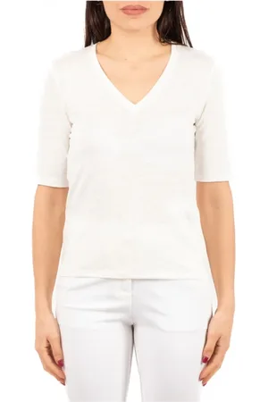 Max Mara Koszulki, Kobieta, Biały, S, Casual T-shirt