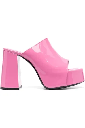 By Far Buty, Kobieta, Różowy, 41 EU, Fuchsia Sandały na Platformie Z Lakierem