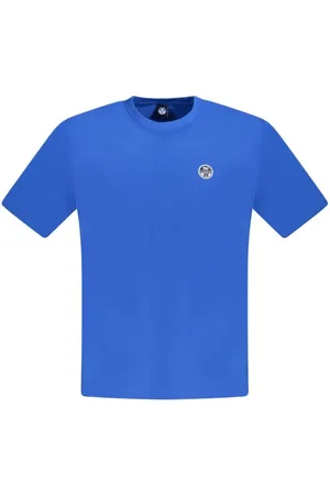 North Sails Koszulki, Mężczyzna, Niebieski, 3XL, Niebieski T-shirt z bawełny