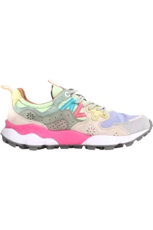Flower Mountain Buty, Kobieta, Wielobarwność, 40 EU, Zamsz, Sneakers Yamano 3 Szare Fioletowe