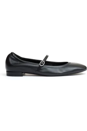 Stuart Weitzman Buty, Kobieta, Czarny, 37 1/2 EU, Czarne skórzane baletki
