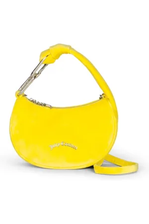 Juicy Couture Torebki, Kobieta, Żółty, ONE SIZE, Poliester, Kwiat Mała Torba Hobo Poliester Żółty