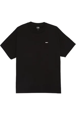 Obey Koszulki, Mężczyzna, Czarny, XL, Bawełna, Artystyczny T-shirt Czarny Bawełna