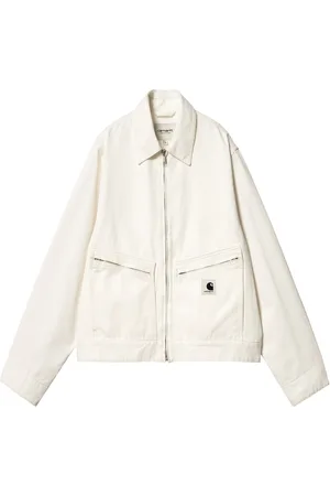 Carhartt Kurtki, Kobieta, Biały, S, Biała Klasyczna Kurtka z Długim Rękawem