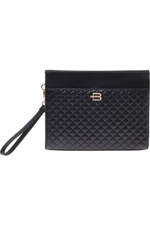 BALDININI Torebki, Mężczyzna, Czarny, ONE SIZE, Unisex quilted leather clutch