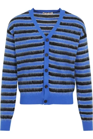 Marni Swetry, Mężczyzna, Niebieski, M, Niebieski Sweter Aw 24 Stylowy Komfort