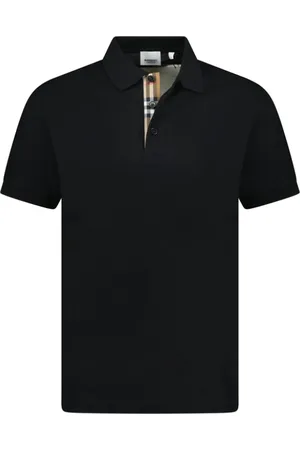 Burberry Koszulki, Mężczyzna, Czarny, M, Polo z motywem Vintage Check