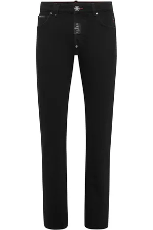 Philipp Plein Jeansy, Mężczyzna, Czarny, W38, Denim, Stylowe Jeansyy Denim