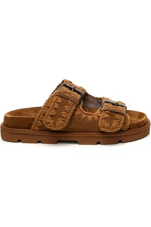 Mou Buty, Kobieta, brązowy, 37 EU, Bio Sandały z Klamrami