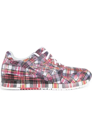Comme des Garçons Buty, Mężczyzna, Wielobarwność, 40 1/2 EU, Sneakersy Wielokolorowe Kratka Zapięcie na Sznurowadła