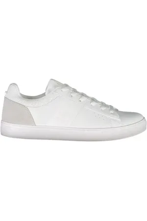 Napapijri Buty, Mężczyzna, Biały, 43 EU, Len, Eleganckie białe trampki z sznurówką