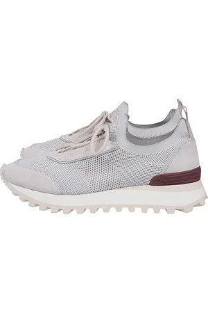 ELEVENTY Buty, Mężczyzna, Szary, 39 EU, Wełna, Sneakersy z Dzianiny i Gumy z Dziurkami