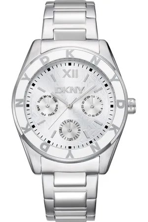 DKNY Akcesoria, Kobieta, Szary, ONE SIZE, Elegancki Zegarek Damski z Kwarcem