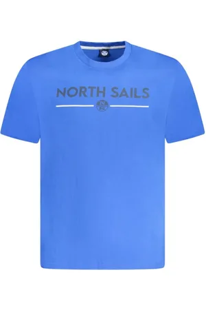 North Sails Koszulki, Mężczyzna, Niebieski, 3XL, Niebieski T-shirt z bawełny
