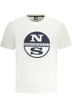 North Sails Koszulki, Mężczyzna, Biały, 3XL, Bawełna, Przygoda Koszulka z krótkim rękawem
