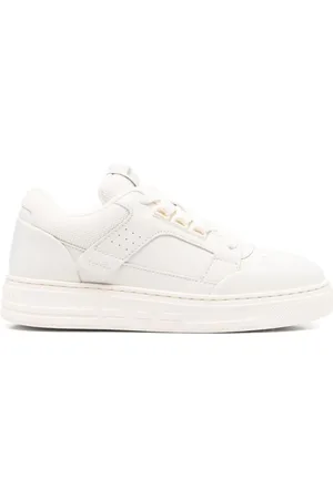 Emporio Armani Buty, Kobieta, Biały, 38 EU, Czarne Sneakersy z Białymi Elementami