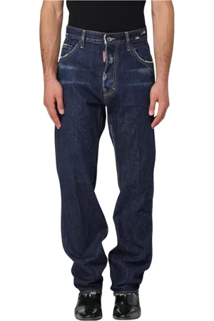 Dsquared2 Jeansy, Mężczyzna, Niebieski, S, Denim, Stylowe Spodnie Jeansyowe w Kolorze Niebieskim