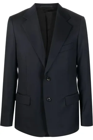 Lanvin Kurtki, Mężczyzna, Niebieski, L, Niebieski Wełniany Blezer