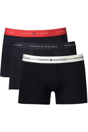 Tommy Hilfiger Bielizna, Mężczyzna, Niebieski, S, Ikoniczny Cotton Boxer Briefs Tri-Pack