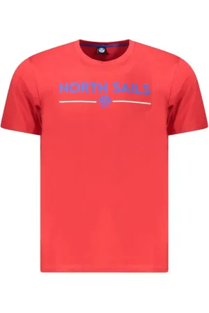 North Sails Koszulki, Mężczyzna, Czerwony, 2XL, Czerwony T-shirt z bawełny