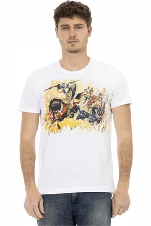Trussardi Koszulki, Mężczyzna, Biały, 3XL, Casual T-shirt z krótkim rękawem