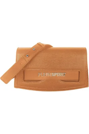 Philipp Plein Torebki, Kobieta, brązowy, ONE SIZE, Torba na ramię z srebrnym logo
