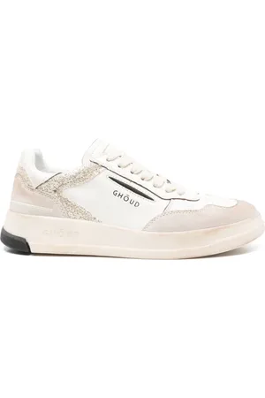 Ghoud Buty, Kobieta, Beżowy, 37 EU, Poliester, Sneakersy Bianco e Argento dla kobiet