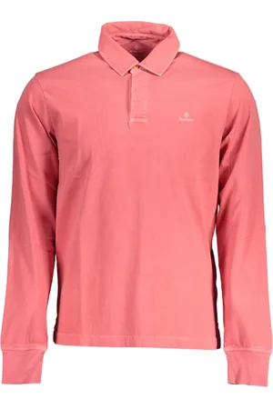 GANT Koszulki, Mężczyzna, Czerwony, S, Polo z Długim Rękawem Czerwone Logo