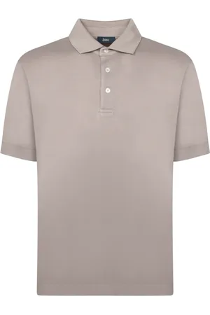 HERNO Koszulki, Mężczyzna, Beżowy, L, Beżowy T-shirt Styl Casual