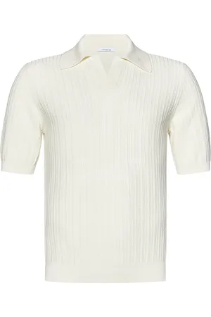 Malo Koszulki, Mężczyzna, Biały, XL, Bawełna, Biała Bluza z Herringbone Stitch