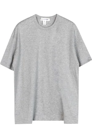 Comme des Garçons Koszulki, Mężczyzna, Szary, S, Bawełna, Szara Koszulka z Logo z Bawełny