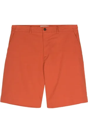 Maison Kitsuné Szorty, Mężczyzna, Pomarańczowy, W42, Len, Stylowe Board Shorts na lato