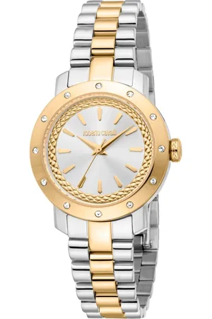 Roberto Cavalli Akcesoria, Kobieta, Szary, ONE SIZE, Elegant Chronograph Quartz Watch