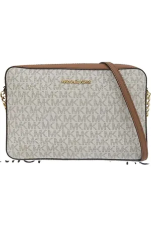 Michael Kors Pre-owned, Kobieta, Beżowy, ONE SIZE, Pre-owned Canvas shoulder-bags